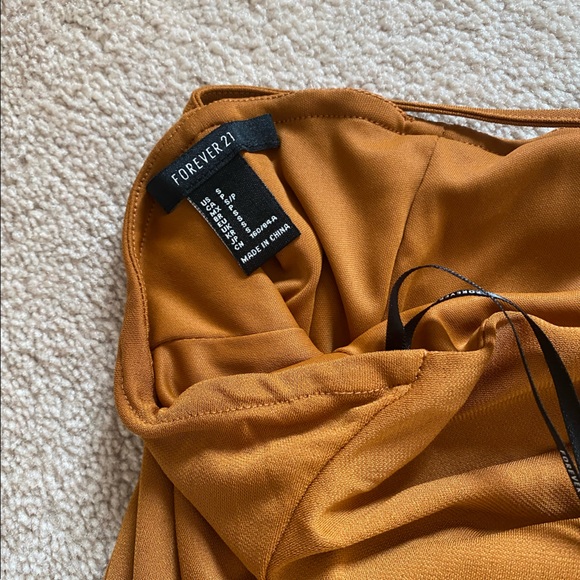 Cowl Neck Beige Dress - Picture 4 of 4